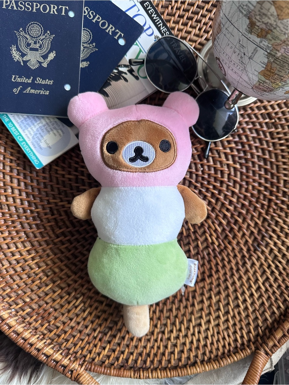 San-X Rilakkuma “Dango” Plush Mochi Toy Soft Bear Stuffed Animal 9.5”